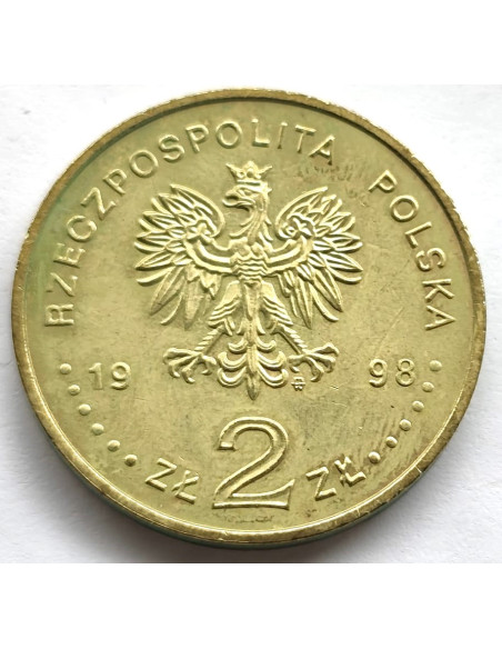 Moneta 2 zł 1998 - 80. Rocznica Odzyskania Niepodległości
