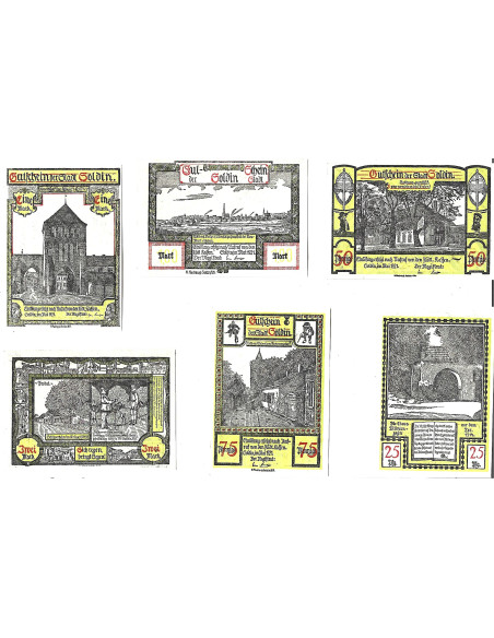 Zestaw z 6 banknotów - Notgelt Myślibórz