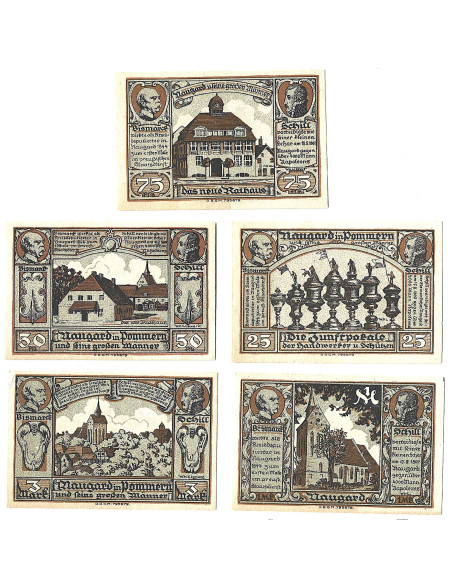 Zestaw z 5 banknotów - Notgelt Nowogard
