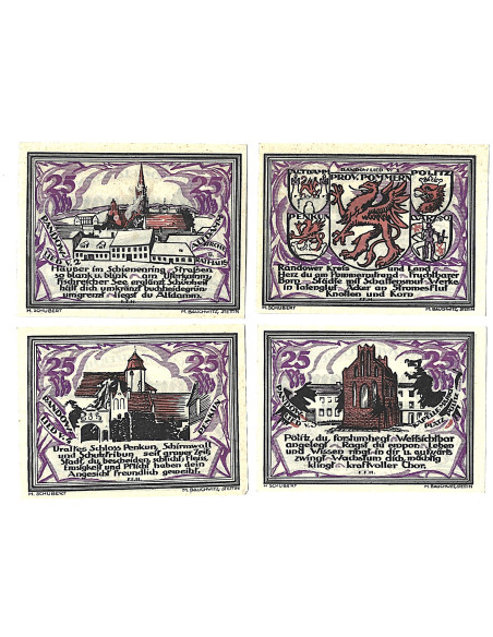 Zestaw z 10 banknotów - Notgelt Szczecin
