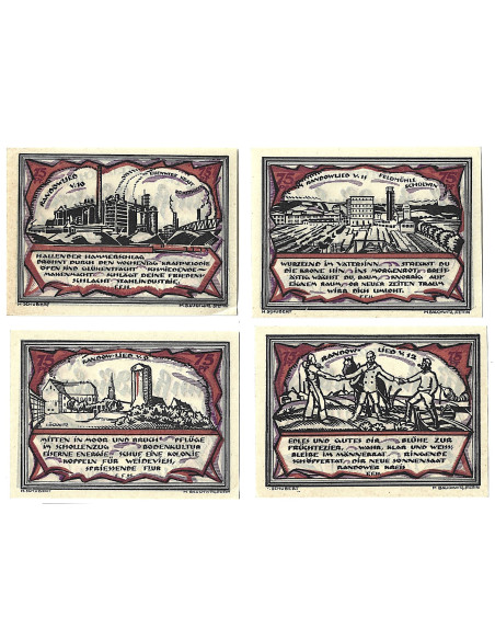Zestaw z 10 banknotów - Notgelt Szczecin