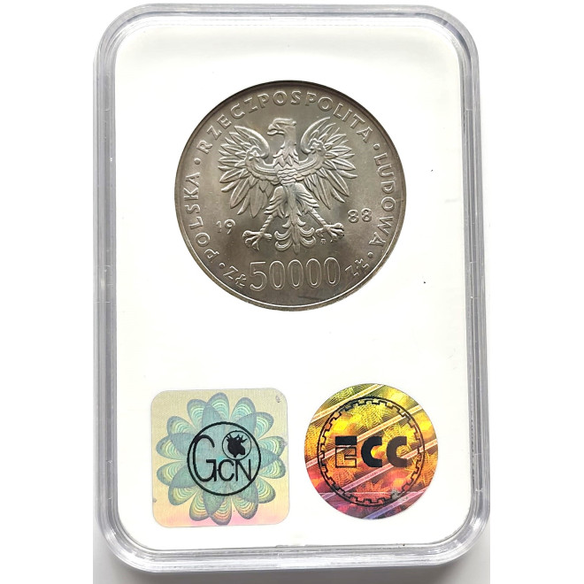 Moneta 50 000 Złotych 1988 70. rocznica Odzyskania Niepodległości