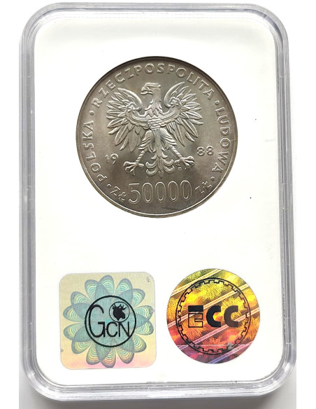 Moneta 50 000 Złotych 1988 70. rocznica Odzyskania Niepodległości