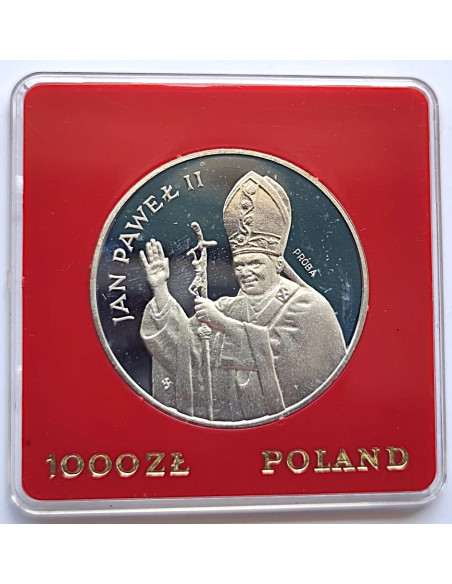 Moneta 1000 Złotych 1982 Wizyta papieża Jana Pawła II