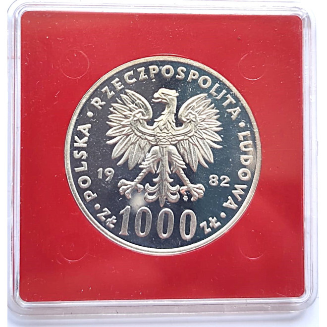 Moneta 1000 Złotych 1982 Wizyta papieża Jana Pawła II
