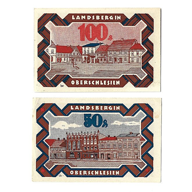 Zestaw z 2 banknotów - Notgelt - Gorzów Śląski