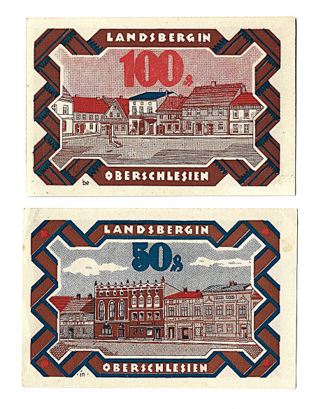 Zestaw z 2 banknotów - Notgelt - Gorzów Śląski