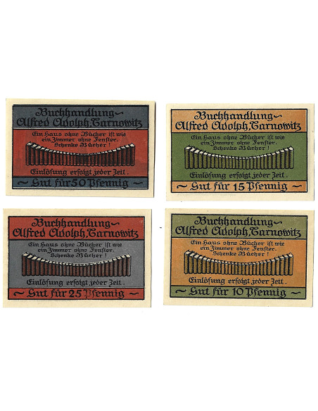 Zestaw z 4 banknotów Notgelt - Tarnowskie Góry