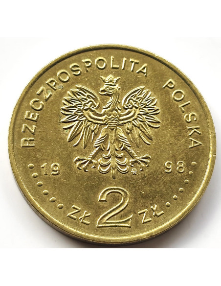 Moneta 2 zł 1998 - Poczet królów i książąt polskich: Zygmunt III Waza (1587 - 1632)