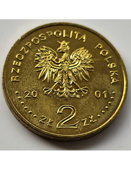Moneta 2 zł 2001 - 100. rocznica urodzin Księdza Kardynała Stefana Wyszyńskiego