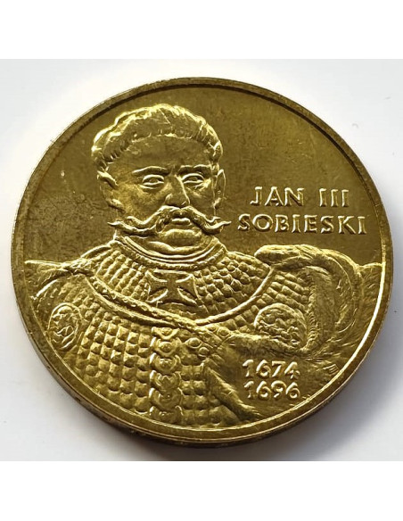 Moneta 2 zł 2001 - Poczet królów i książąt polskich: Jan III Sobieski (1674-1696)