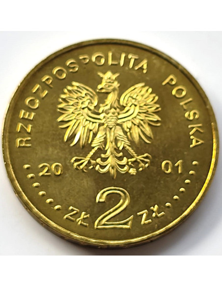 Moneta 2 zł 2001 - Poczet królów i książąt polskich: Jan III Sobieski (1674-1696)