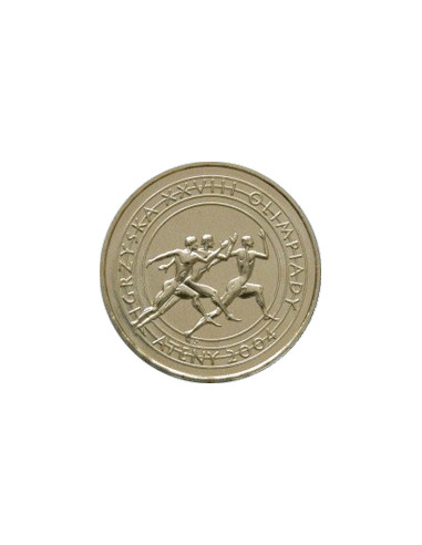 Awers monety 2 zł 2004 Igrzyska XXVIII Olimpiady – Ateny 2004