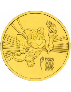 Awers monety Rosja 10 Rubli 2013 Letnia Uniwersjada 2013 w Kazaniu maskotka