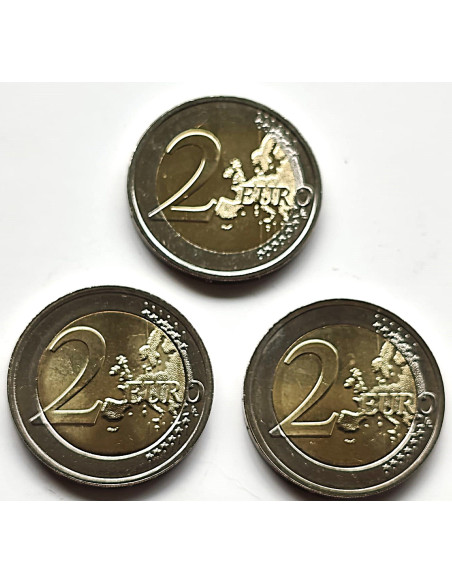 Moneta Łotwa 2 euro 2023 Chwała Ukrainie