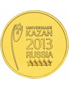 Awers monety Rosja 10 Rubli 2013 Letnia Uniwersjada 2013 w Kazaniu logo