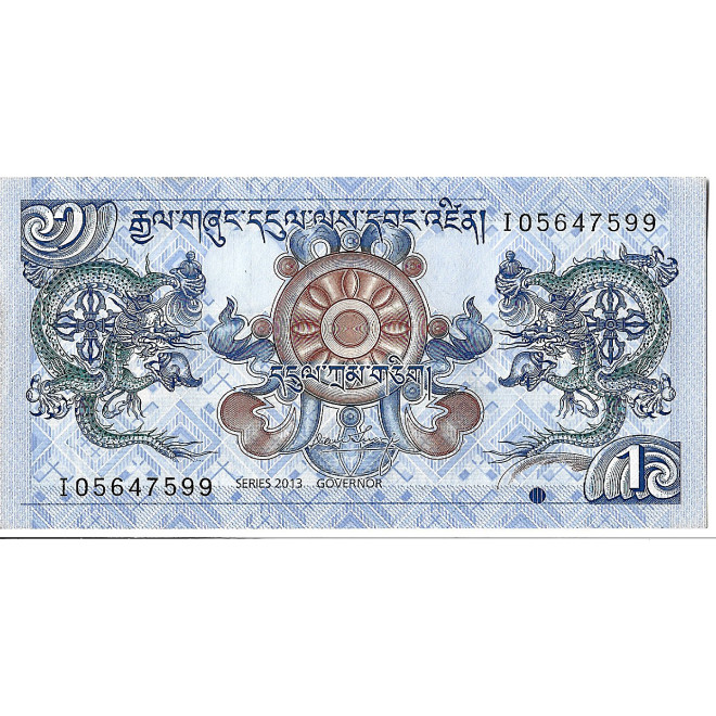 Banknot Bhutan 1 Ngultrum 2006 - UNC
