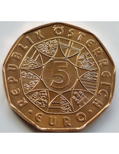 Moneta Austria 5 Euro 2005 2