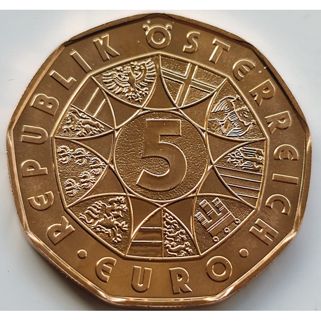 Moneta Austria 5 Euro 2005