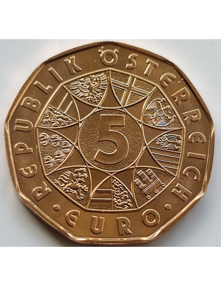 Moneta Austria 5 Euro 2005