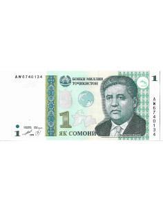 Banknot Tadżykistan 1 Diram 1999 - UNC