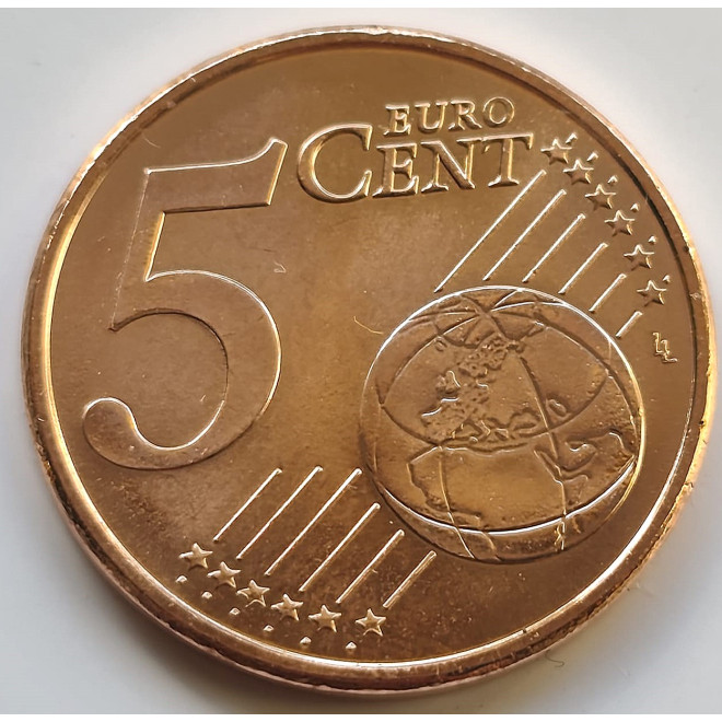 Moneta Luksemburg 5 Euro Cent 2010