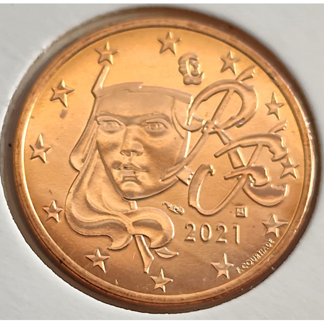 Moneta Francja 2 Euro Cent 1999