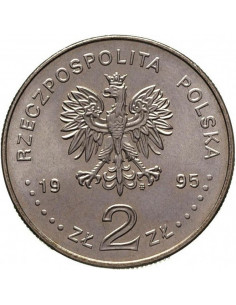 Awers monety 2 zł 1995 Katyń Miednoje Charków 1940 2