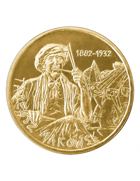Awers monety 2 zł 2005 Polscy malarze XIX/XX: Tadeusz Makowski 18821932
