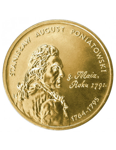 Awers monety 2 zł 2005 Poczet królów i książąt polskich: Stanisław August Poniatowski 17641795