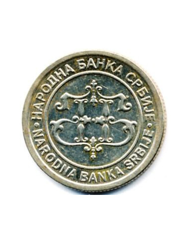 Awers monety Serbia 5 Dinarów 2003