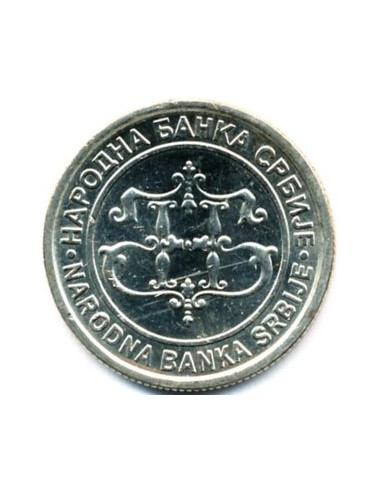 Awers monety Serbia 10 Dinar 2003