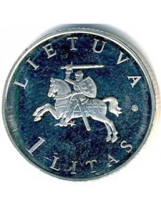 Awers monety Litwa 1 Lit 2009 Wilno Europejska Stolica Kultury 2