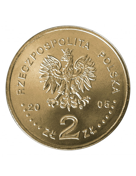 Rewers monety 2 zł 2005 25lecie NSZZ „Solidarność”