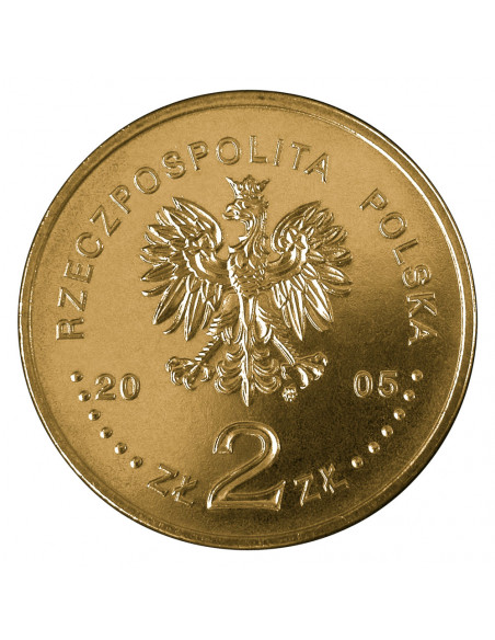 Rewers monety 2 zł 2005 Światowa Wystawa EXPO 2005 Japonia