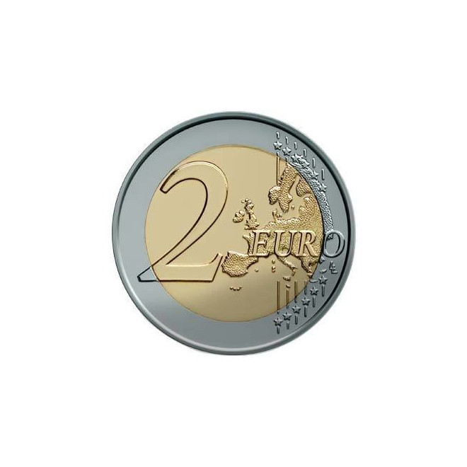 Rewers monety Słowenia 2 euro 2013 800 rocznica pierwszej wizyty w jaskini Postojna