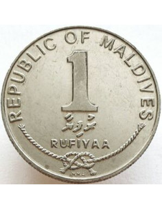 Awers monety Malediwy 1 Rufija 1982 2