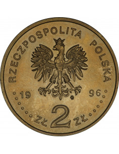 Awers monety 2 zł 1996 Henryk Sienkiewicz 18461916 2