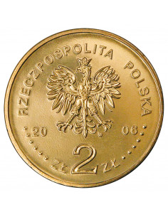 Awers monety 2 zł 2006 Historia Jazdy Polskiej: Jeździec piastowski 2