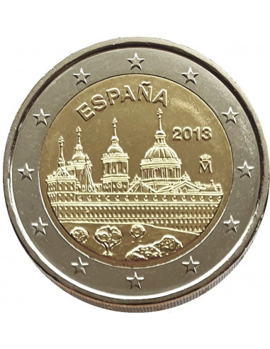 Awers monety 2 euro 2013 UNESCO – Zespół pałacowoklasztorny w Eskurialu