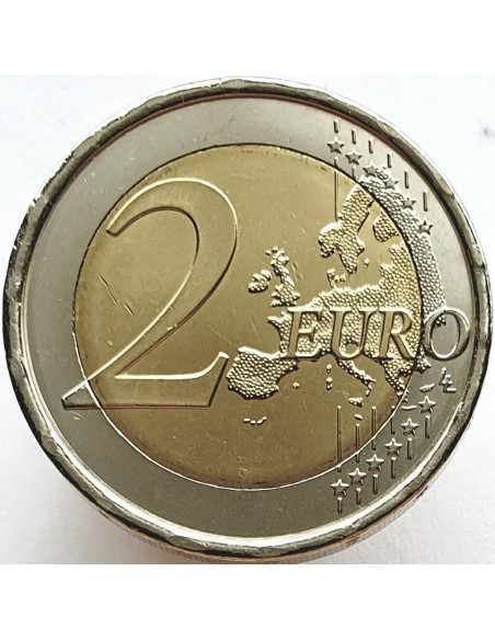 Rewers monety Hiszpania 2 euro 2011 UNESCO Alhambra Dziedziniec Lwów