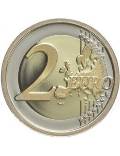 Awers monety Watykan 2 euro 2021 450 rocznica urodzin Caravaggio 2