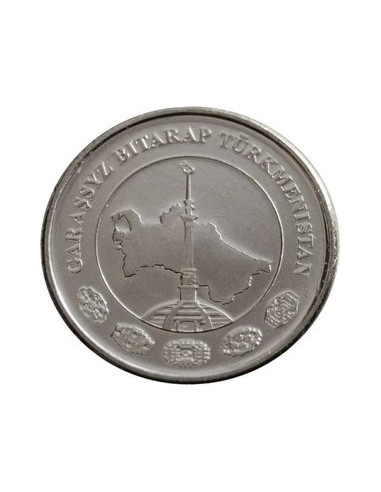 Awers monety Turkmenistan 1 Tenge 2009