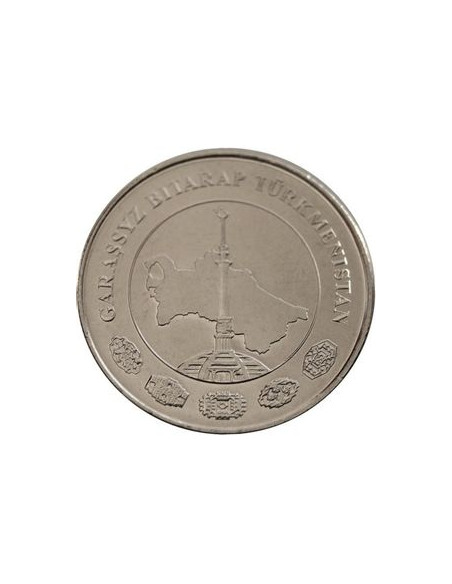 Awers monety Turkmenistan 5 Tenge 2009