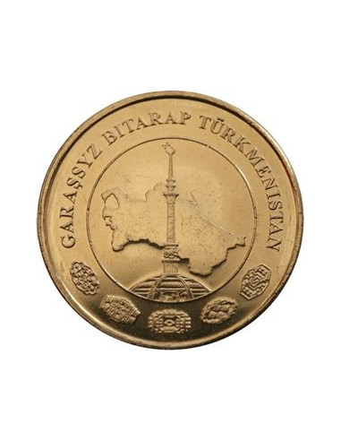 Awers monety Turkmenistan 10 Tenge 2009