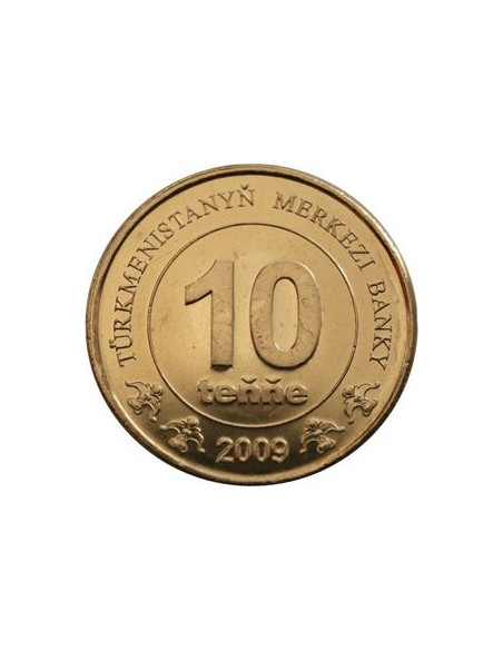 Rewers monety Turkmenistan 10 Tenge 2009