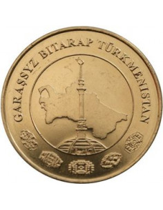 Awers monety Turkmenistan 20 Tenge 2009