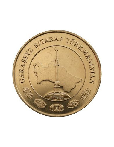 Awers monety Turkmenistan 20 Tenge 2009