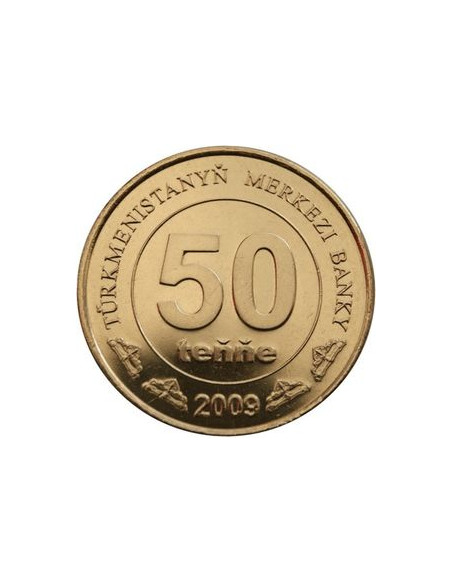 Rewers monety Turkmenistan 50 Tenge 2009