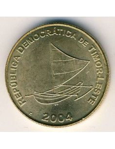 Awers monety Timor Wschodni 25 Centavo 2004